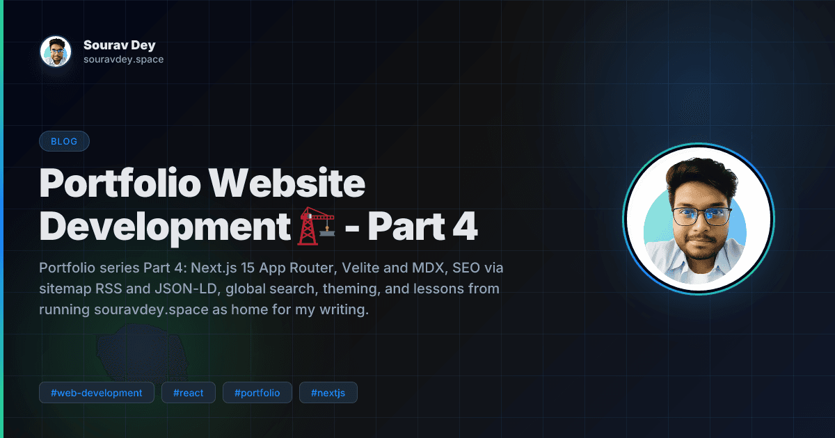 Portfolio Website Development 🏗️ - Part 4