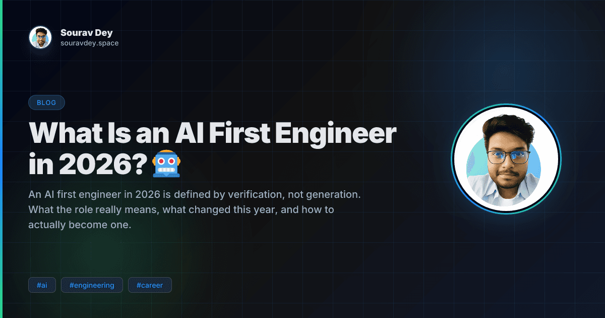 What Is an AI First Engineer in 2026? 🤖