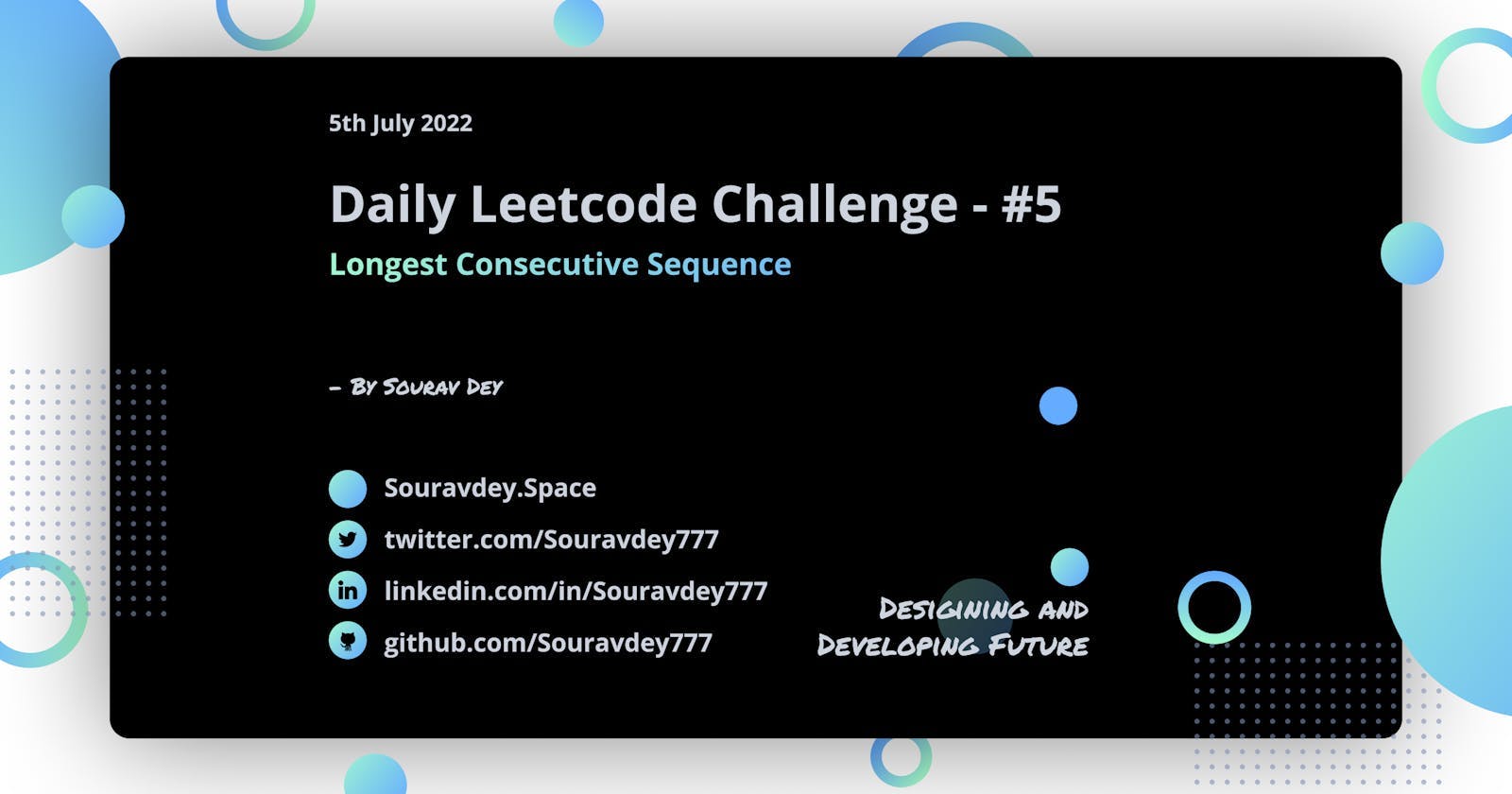LeetCode Question - 128. Longest Consecutive Sequence 🏃🏻